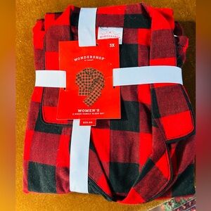 Wondershop Red and Black Plaid Pajama Set